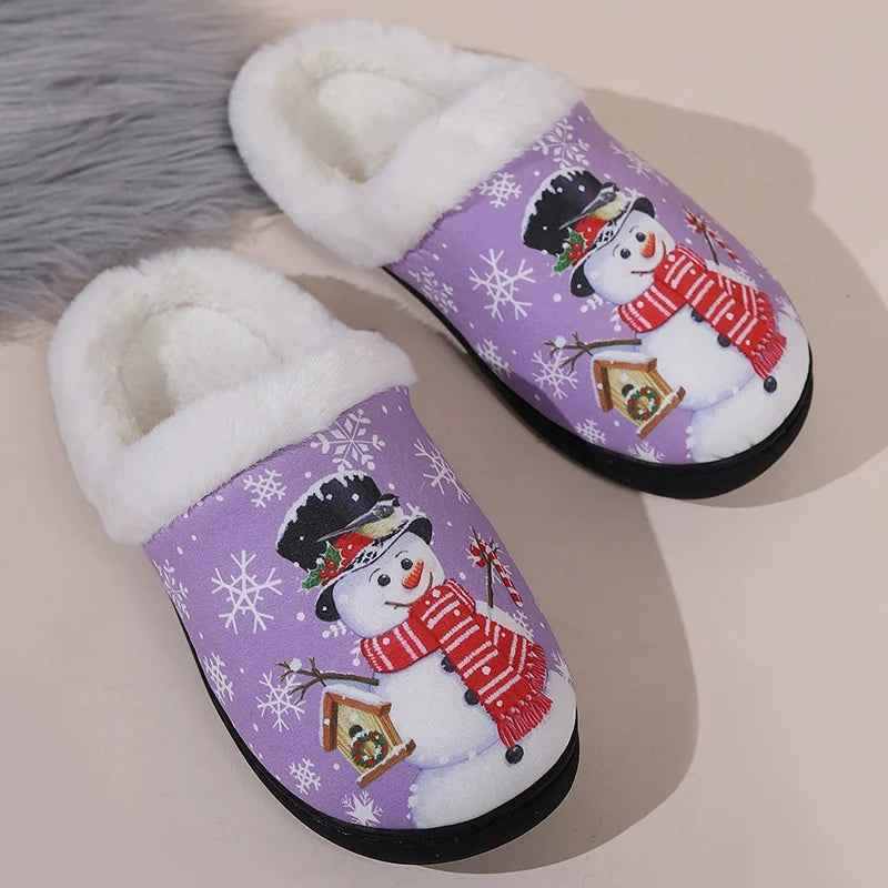 Snugmas Snowman Cozy Slippers