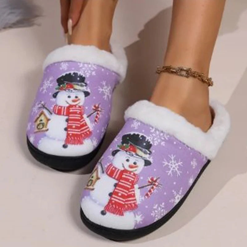 Snugmas Snowman Cozy Slippers